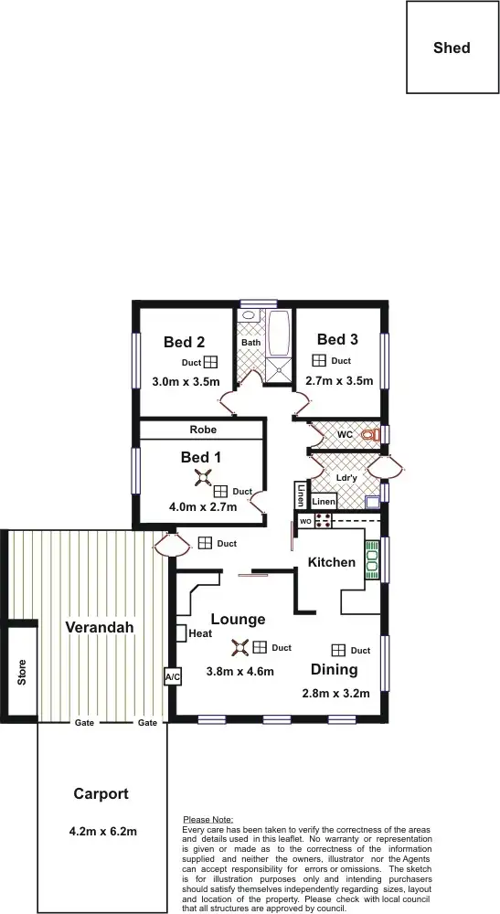 Floorplan of Homely house listing, 4 CARSTEN COURT, Modbury SA 5092