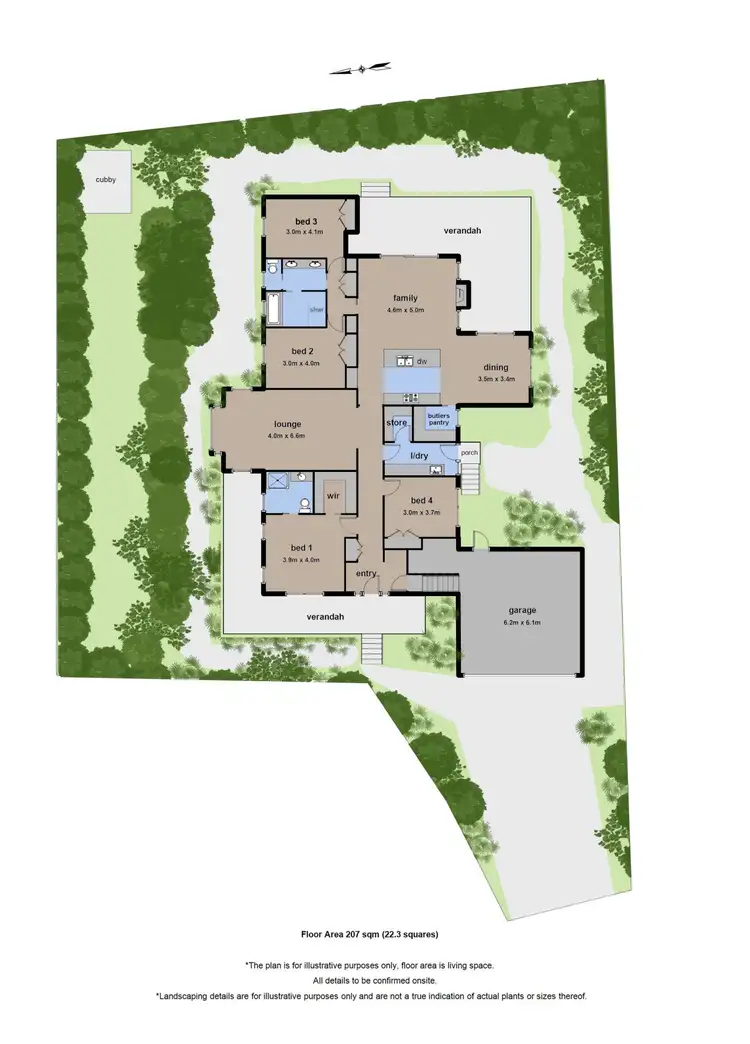 Floorplan of Homely house listing, 11 Bank Smith Drive, Gembrook VIC 3783