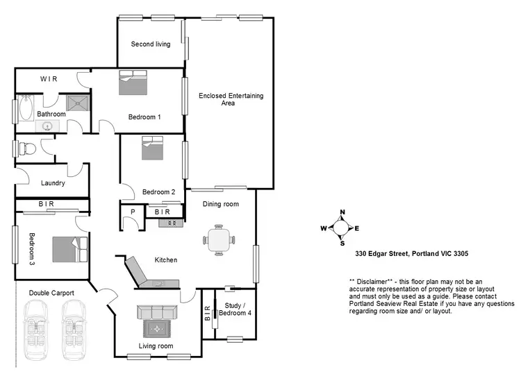 Floorplan of Homely house listing, 330 Edgar Street, Portland VIC 3305