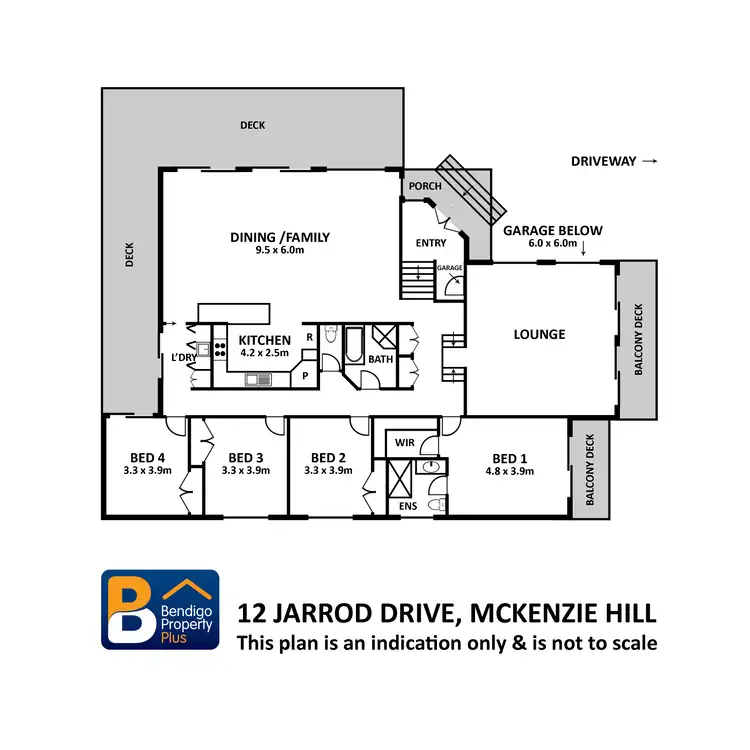 Floorplan of Homely house listing, 12 Jarrod Drive, Mckenzie Hill VIC 3451