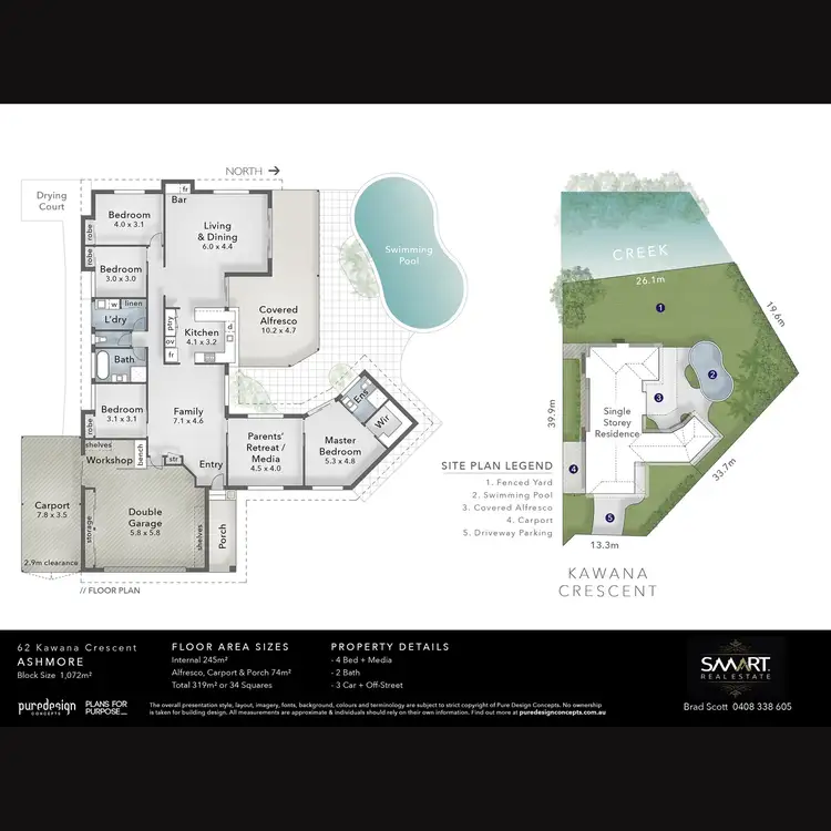 Floorplan of Homely house listing, 62 Kawana Crescent, Ashmore QLD 4214