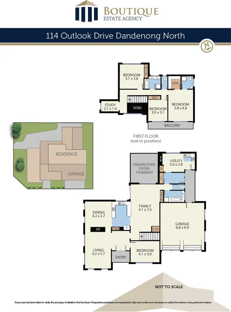 Floorplan of Homely house listing, 114 Outlook Drive, Dandenong North VIC 3175
