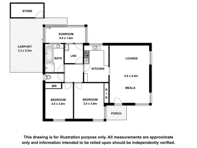 Floorplan of Homely unit listing, 4/69 Bay Road, Mount Gambier SA 5290