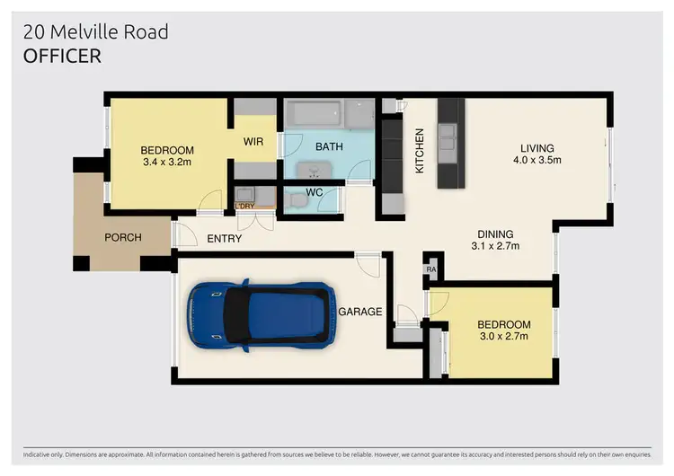 Floorplan of Homely house listing, 20 Melville Road, Officer VIC 3809