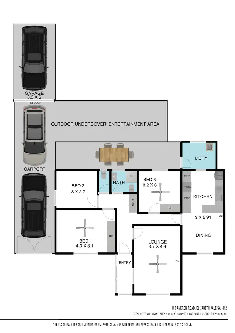 Floorplan of Homely house listing, 11 Cameron Road, Elizabeth Vale SA 5112