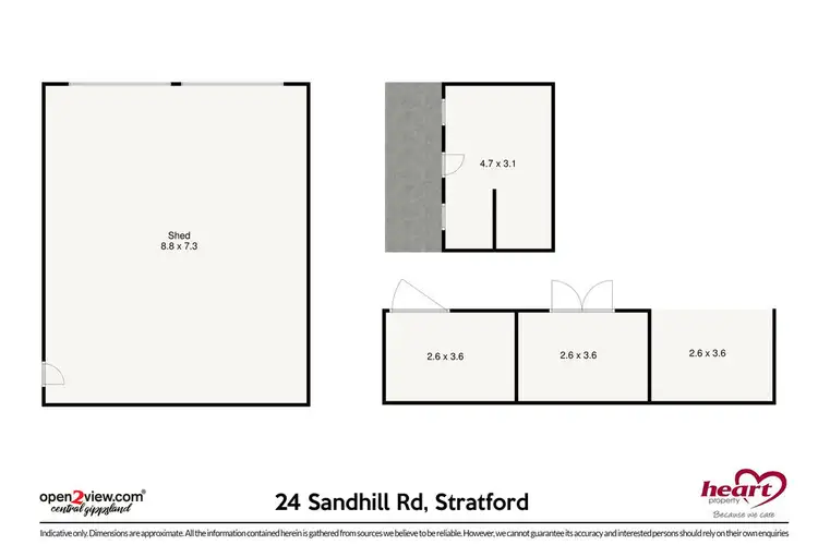 Floorplan of Homely rural property listing, 24 Sandhill Road, Stratford VIC 3862
