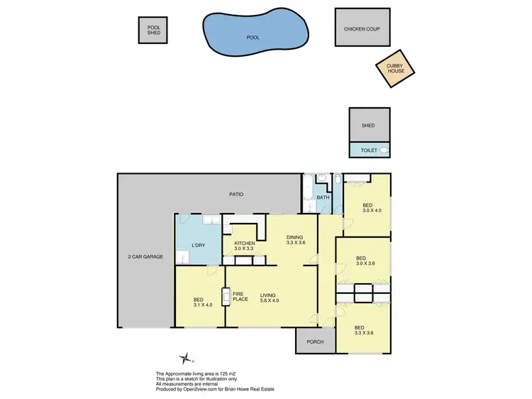 Floorplan of Homely house listing, 6 Dunn Street, Benalla VIC 3672