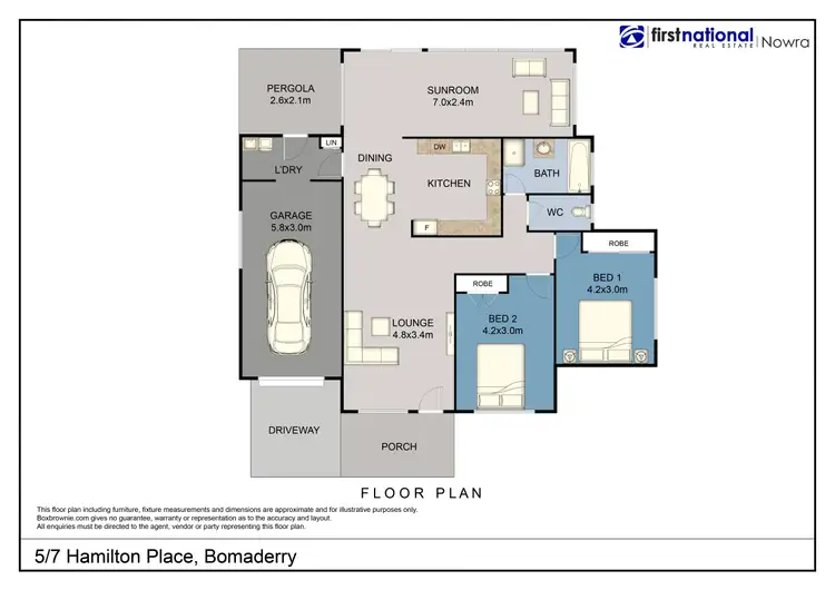 Floorplan of Homely unit listing, 5/7 Hamilton Place, Bomaderry NSW 2541