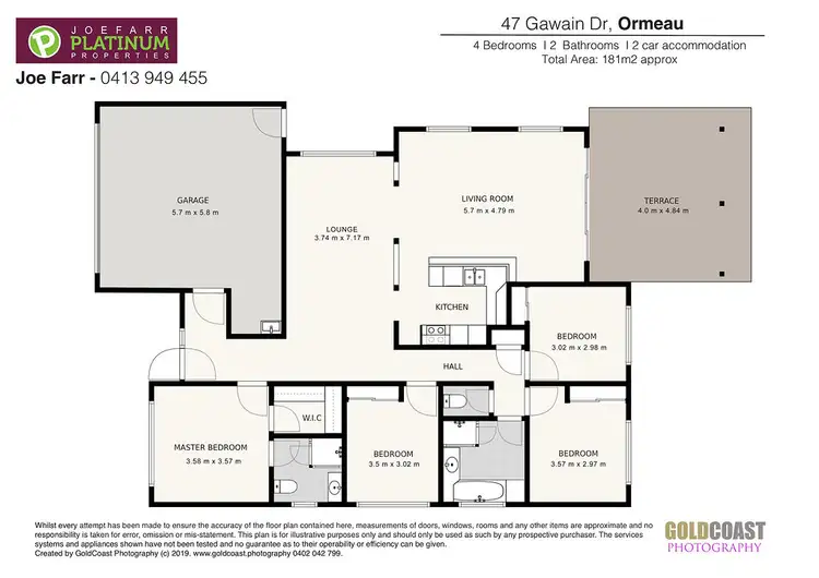 Floorplan of Homely house listing, 47 Gawain Drive, Ormeau QLD 4208