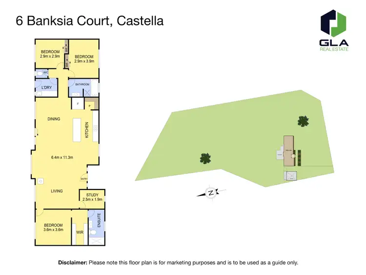 Floorplan of Homely house listing, 6 Banksia Court, Castella VIC 3777