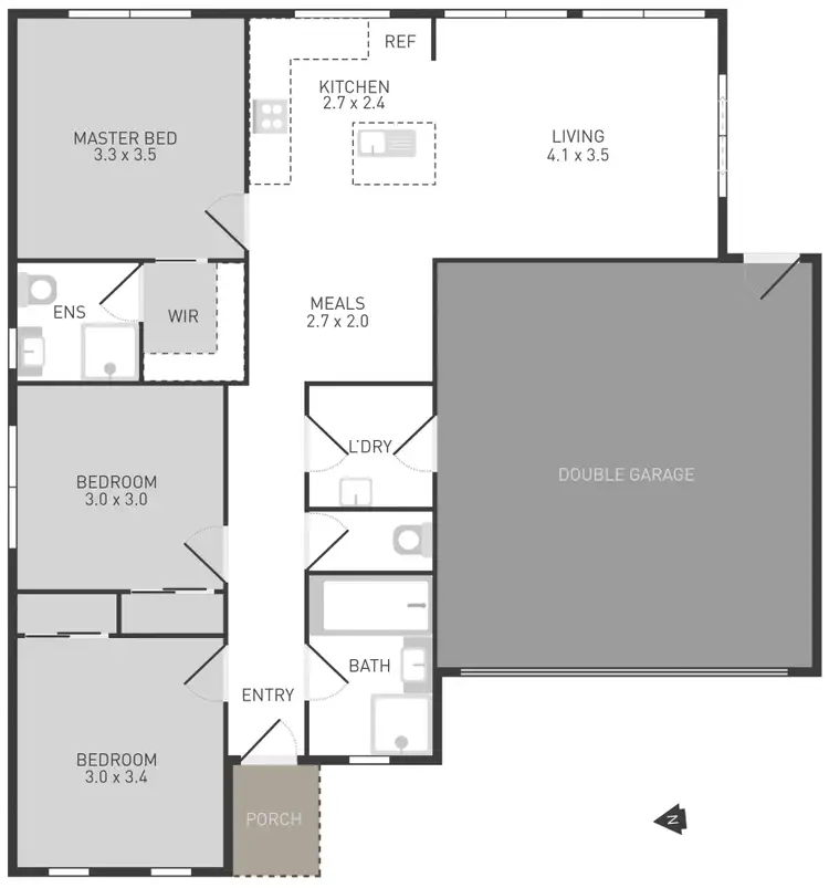 Floorplan of Homely house listing, 3 UNION STREET, Harkness VIC 3337