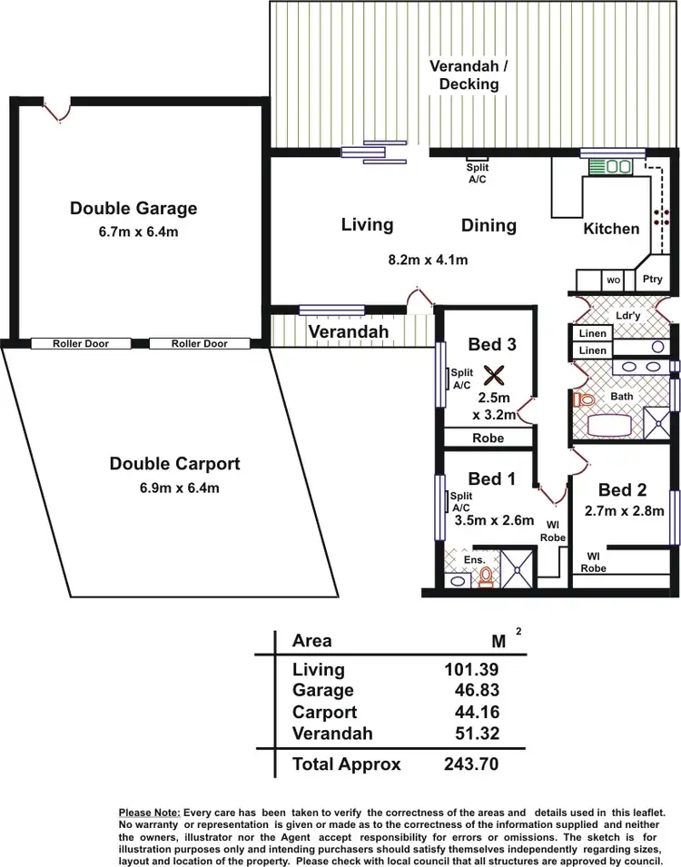 Floorplan of Homely house listing, 13 Debra Court, Netley SA 5037