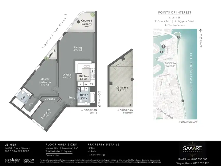 Floorplan of Homely unit listing, 16/52 BACK STREET, Biggera Waters QLD 4216