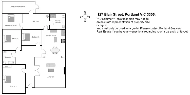 Floorplan of Homely house listing, 127 Blair Street, Portland VIC 3305