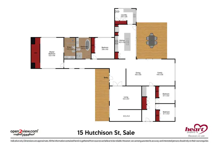 Floorplan of Homely house listing, 15 Hutchison Street, Sale VIC 3850