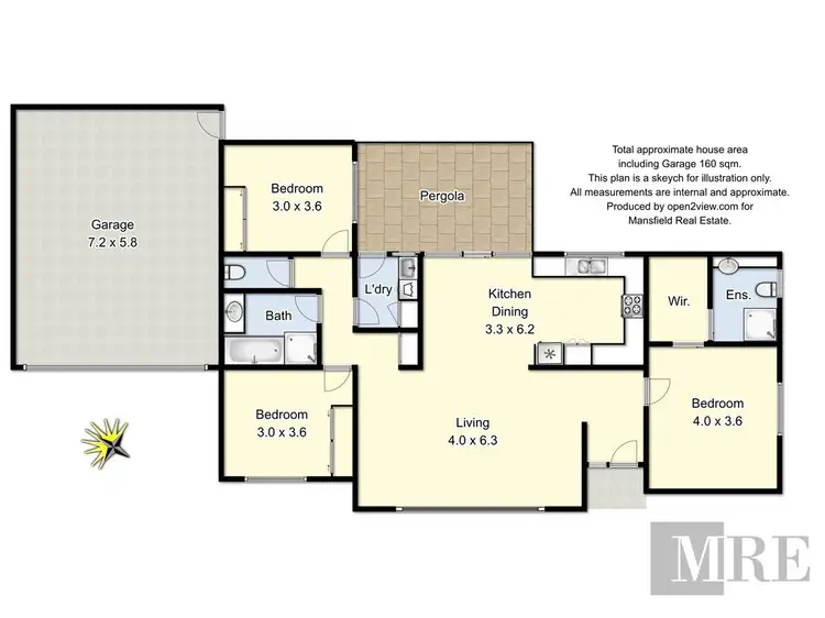 Floorplan of Homely unit listing, Unit 1/10 Redgum Drive, Mansfield VIC 3722