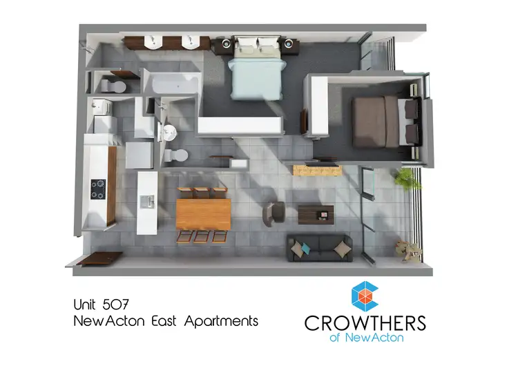 Floorplan of Homely apartment listing, 507/21 Marcus Clarke Street, City ACT 2601