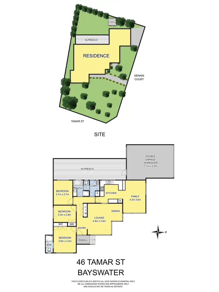 Floorplan of Homely house listing, 46 Tamar Street, Bayswater VIC 3153