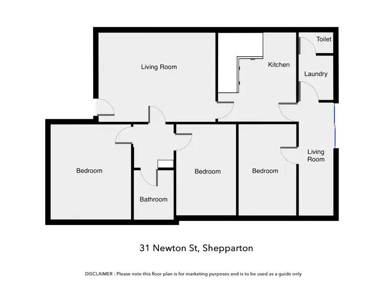 Floorplan of Homely house listing, 31 NEWTON STREET, Shepparton VIC 3630