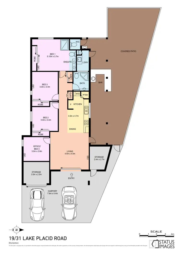 Floorplan of Homely villa listing, 19/31 Lake Placid Road, Caravonica QLD 4878
