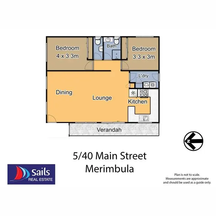 Floorplan of Homely unit listing, 5/40 Main Street, Merimbula NSW 2548