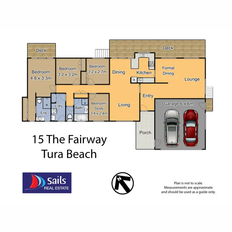 Floorplan of Homely house listing, 15 The Fairway, Tura Beach NSW 2548