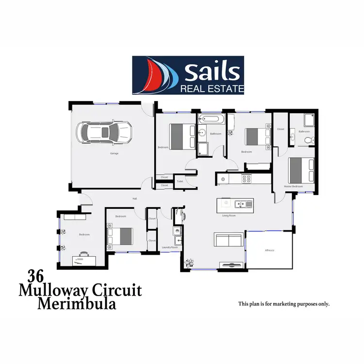 Floorplan of Homely house listing, 36 Mulloway Circuit, Merimbula NSW 2548