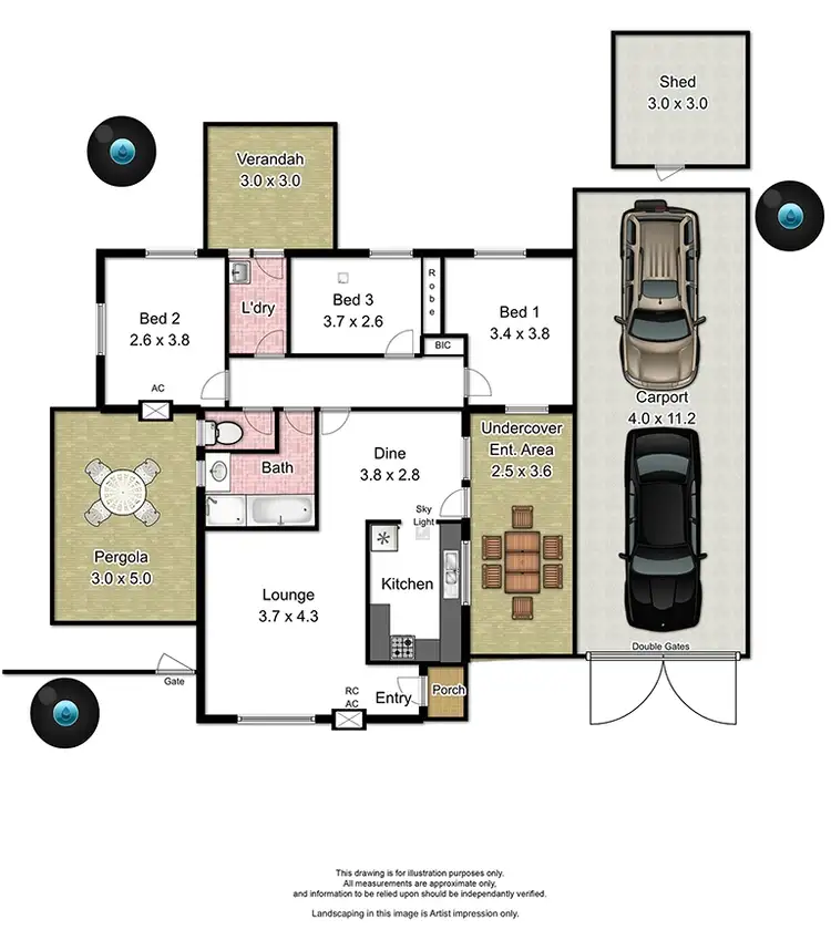 Floorplan of Homely house listing, 51 Doctors Road, Morphett Vale SA 5162