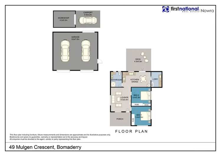 Floorplan of Homely house listing, 49 Mulgen Crescent, Bomaderry NSW 2541