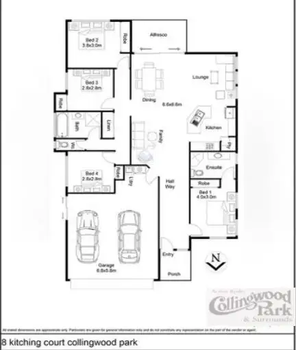 Floorplan of Homely house listing, 8 Kitching Court, Collingwood Park QLD 4301