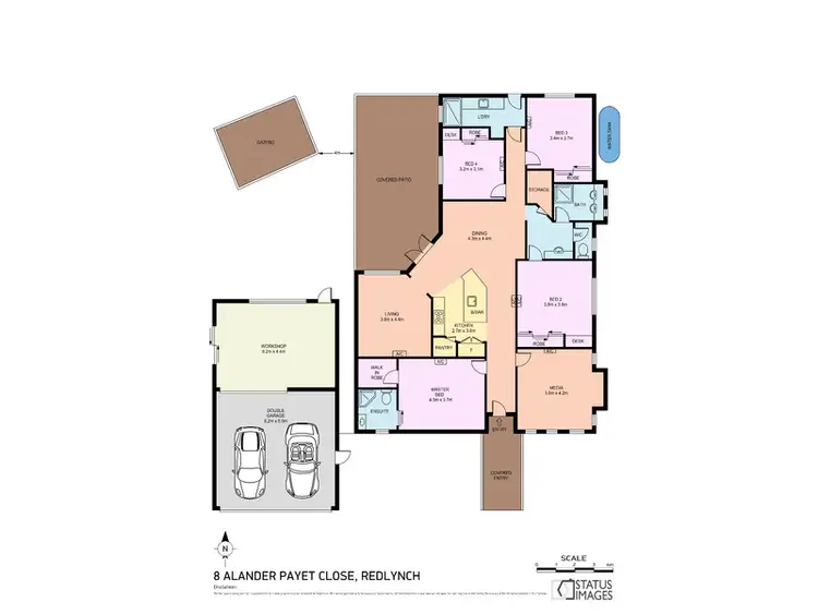 Floorplan of Homely house listing, 8 ALANDER PAYET CLOSE, Redlynch QLD 4870