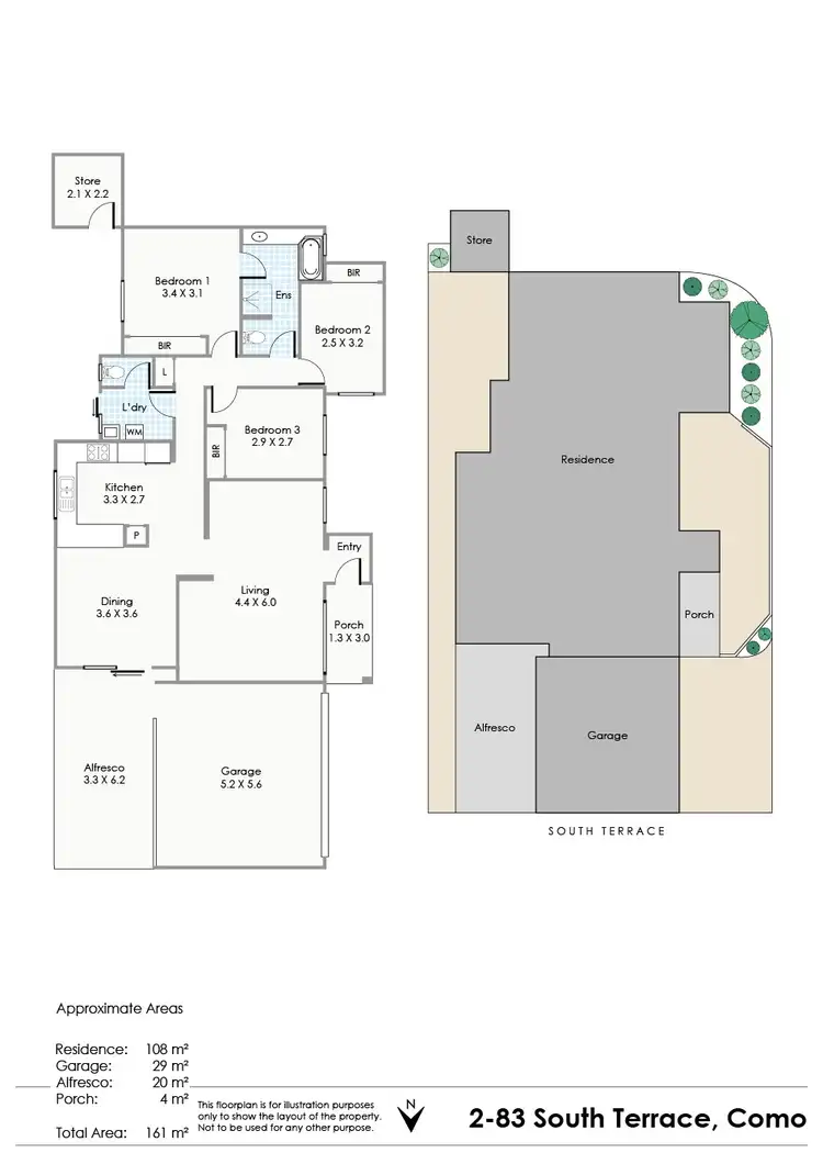 Floorplan of Homely house listing, 2/83 South Terrace, Como WA 6152