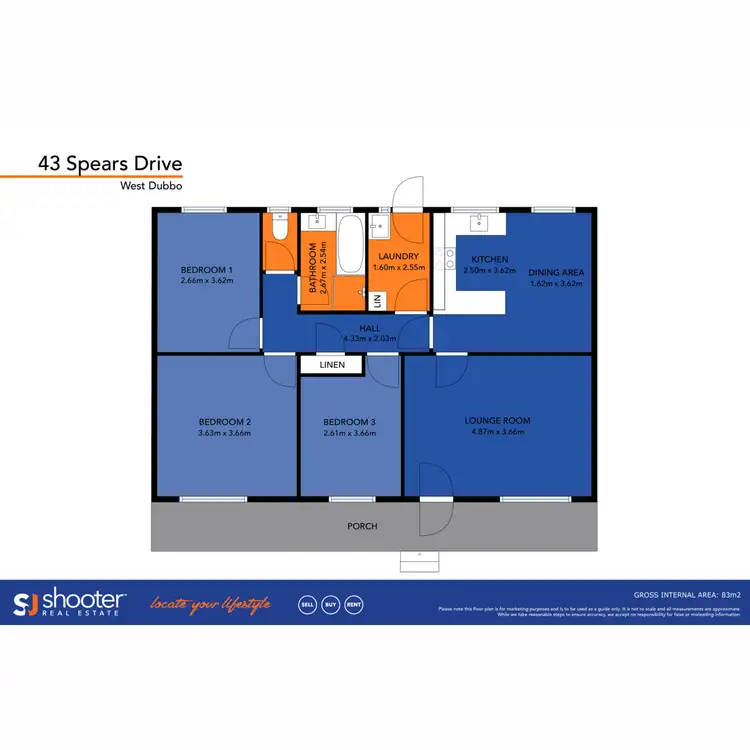 Floorplan of Homely house listing, 43 Spears Drive, Dubbo NSW 2830
