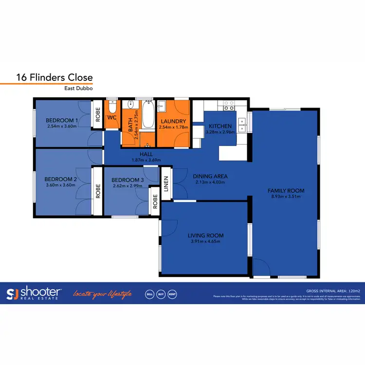 Floorplan of Homely house listing, 16 Flinders Close, Dubbo NSW 2830