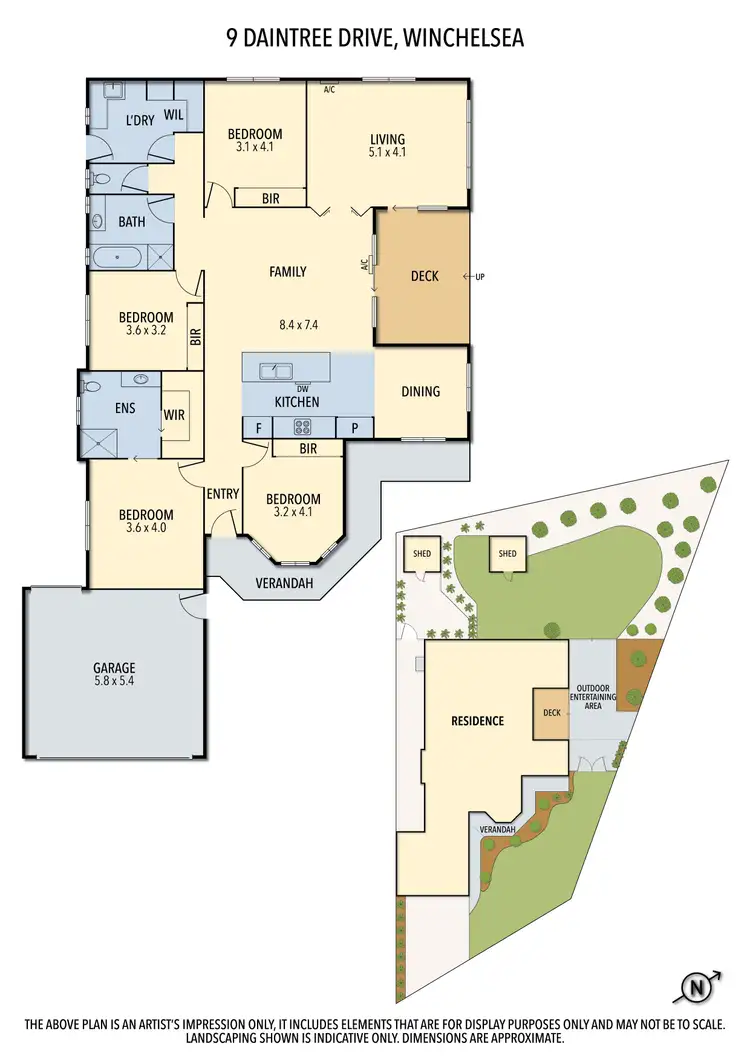 Floorplan of Homely house listing, 9 DAINTREE DRIVE, Winchelsea VIC 3241