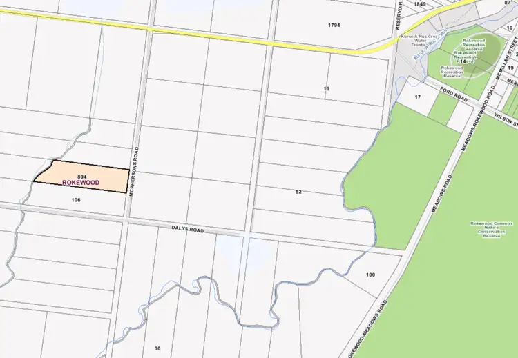 Floorplan of Homely land listing, 894 MCPHERSONS ROAD, Rokewood VIC 3330