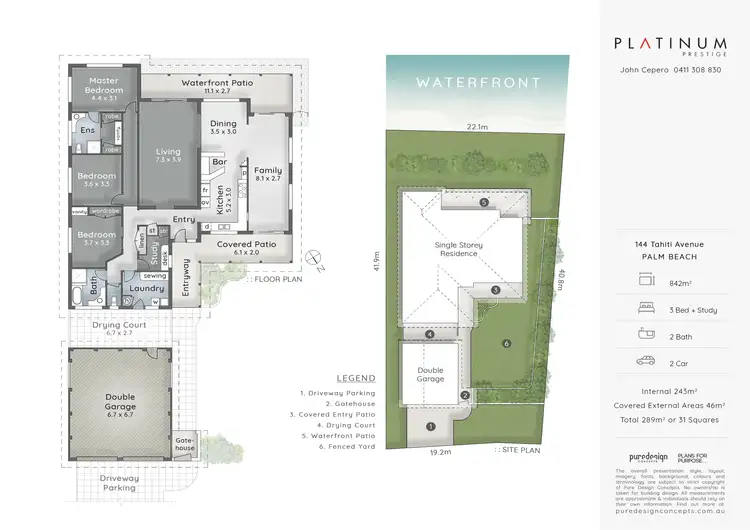 Floorplan of Homely house listing, 144 Tahiti Avenue, Palm Beach QLD 4221