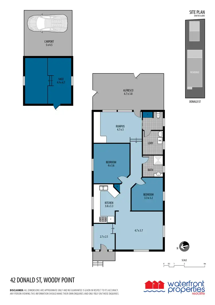 Floorplan of Homely house listing, 42 DONALD STREET, Woody Point QLD 4019