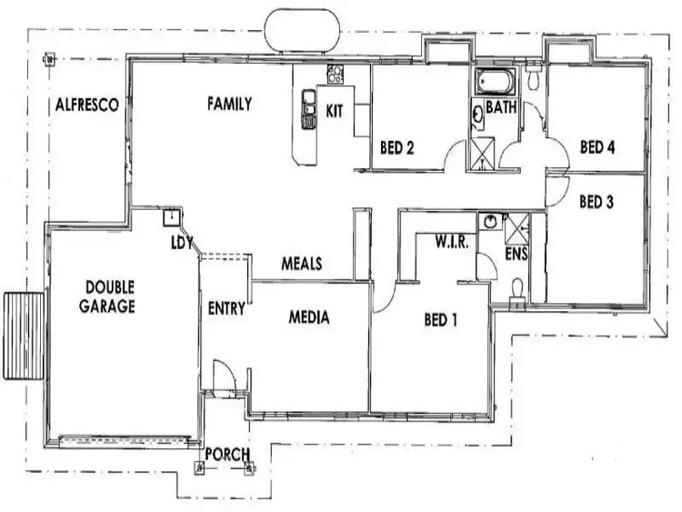 Floorplan of Homely house listing, 1 SHAMROCK COURT, Chuwar QLD 4306