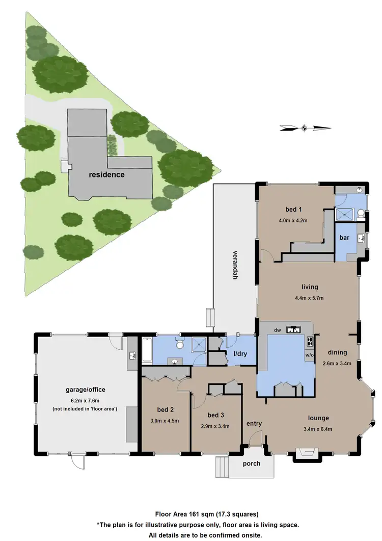 Floorplan of Homely house listing, 1 Como Street, Emerald VIC 3782