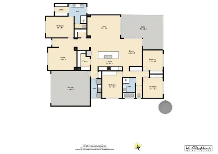 Floorplan of Homely house listing, 36 Cypress Way, Mulwala NSW 2647
