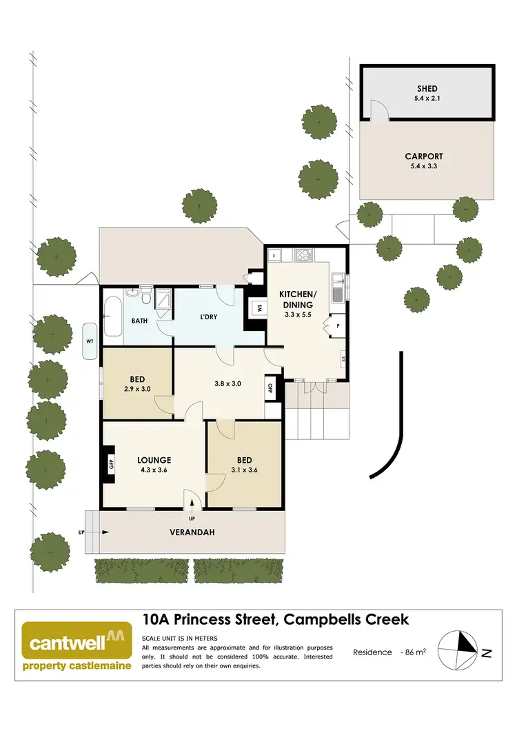Floorplan of Homely house listing, 10A Princess Street, Campbells Creek VIC 3451