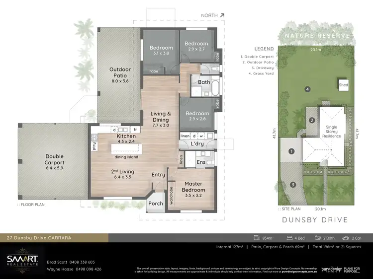 Floorplan of Homely house listing, 27 Dunsby Drive, Carrara QLD 4211