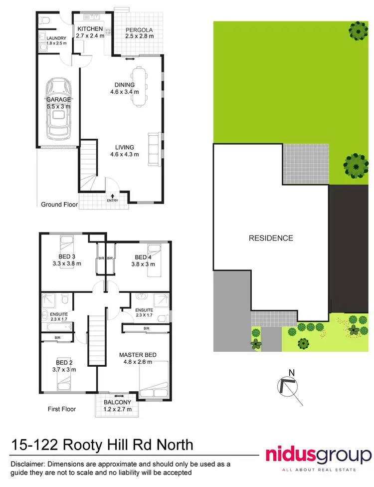 Floorplan of Homely townhouse listing, 15/122 Rooty Hill Road North, Rooty Hill NSW 2766