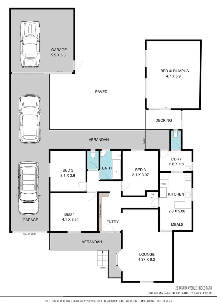 Floorplan of Homely house listing, 25 Jakara Avenue, Ingle Farm SA 5098