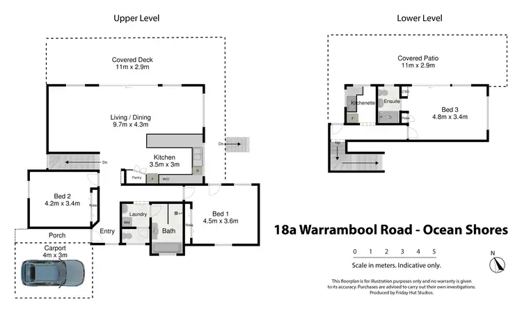 Floorplan of Homely house listing, 18A Warrambool Road, Ocean Shores NSW 2483