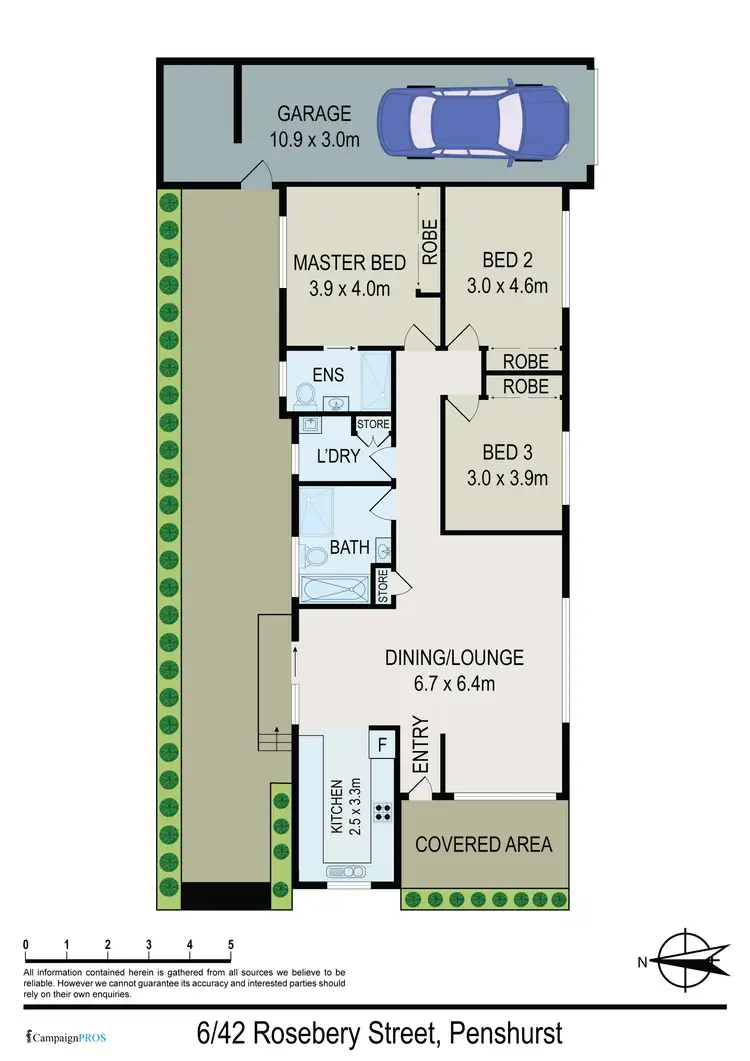 Floorplan of Homely villa listing, 6/42 Rosebery Street, Penshurst NSW 2222