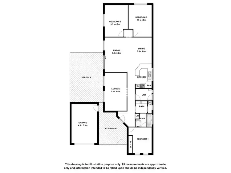 Floorplan of Homely house listing, 5 Graney Court, Mount Gambier SA 5290
