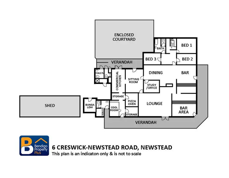 Floorplan of Homely house listing, 6 Creswick - Newstead Road, Newstead VIC 3462
