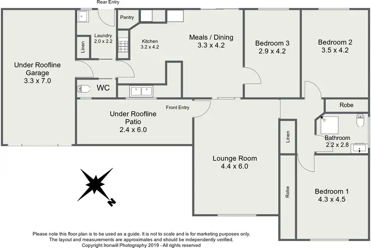 Floorplan of Homely unit listing, 19 Julie Anne Court, Millicent SA 5280
